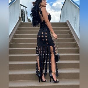 Black Cutout Dress Brand Unknown Size Small